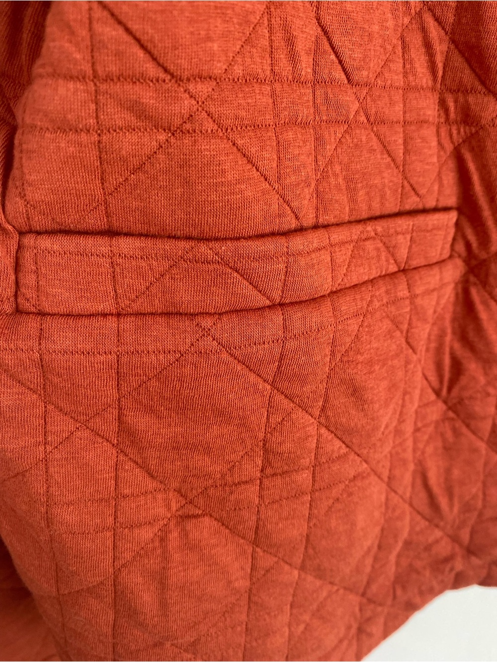 bagatelle Quilted Button-Front Jacket in Rust - Picture 5 of 6